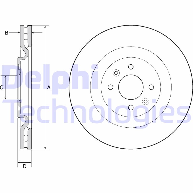 Delphi Diesel Remschijven BG4689C