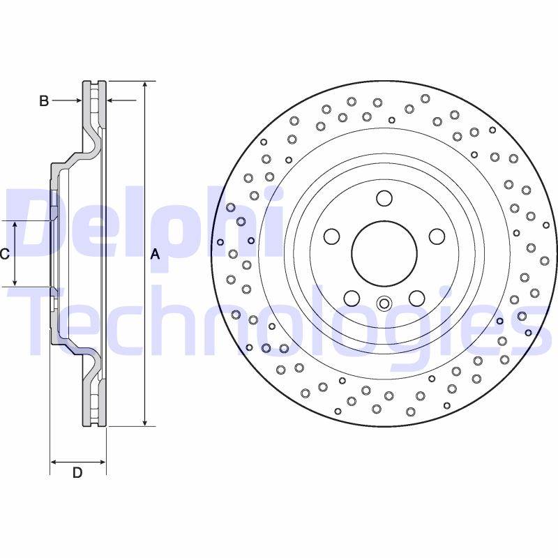 Delphi Diesel Remschijven BG4699C