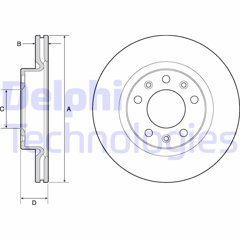 Delphi Diesel Remschijven BG4700C