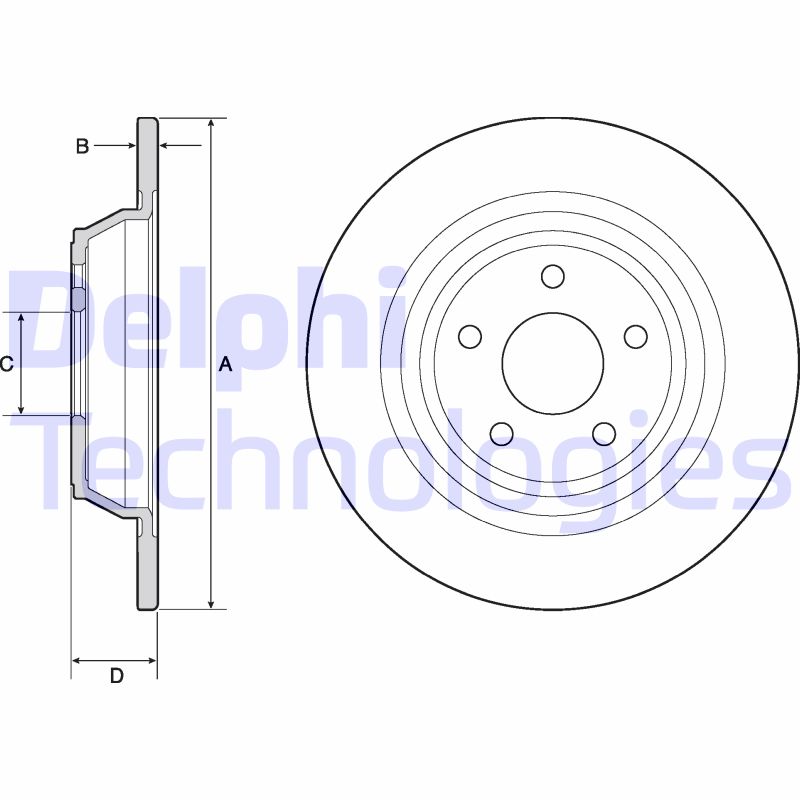 Delphi Diesel Remschijven BG4703C