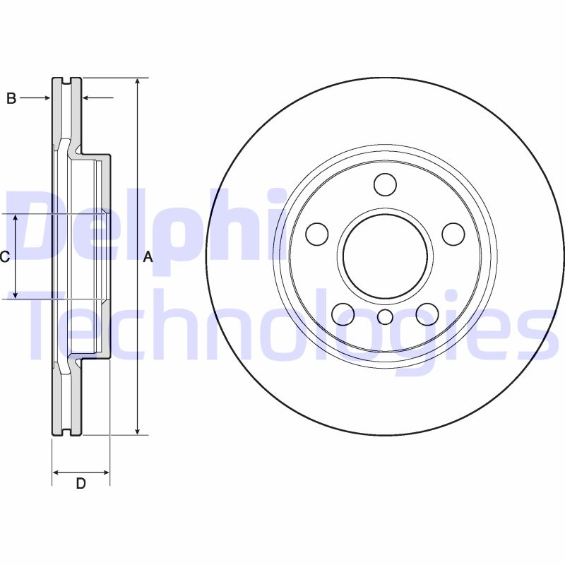 Delphi Diesel Remschijven BG4704C