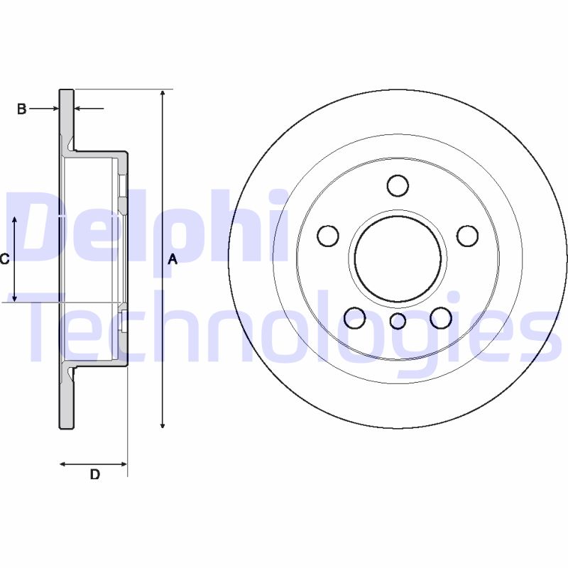 Delphi Diesel Remschijven BG4706C