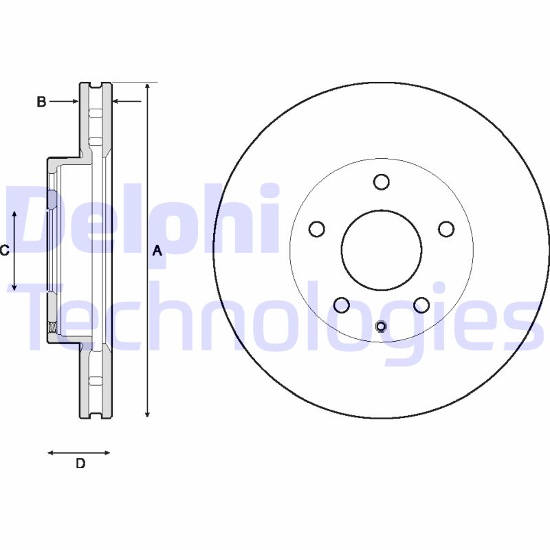 Delphi Diesel Remschijven BG4712C