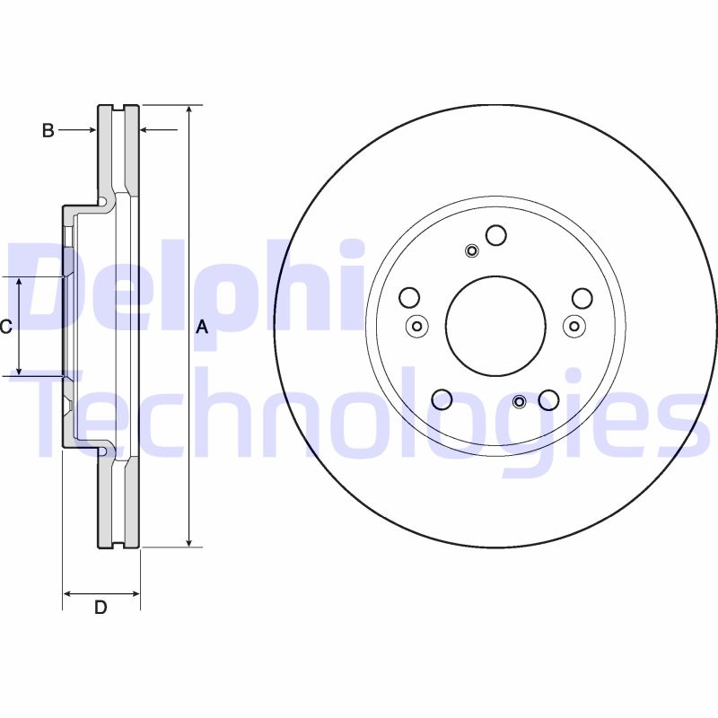 Delphi Diesel Remschijven BG4741C