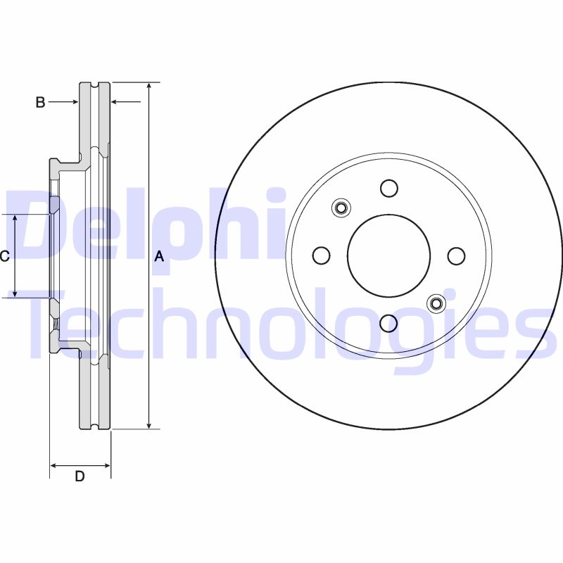 Delphi Diesel Remschijven BG4744C