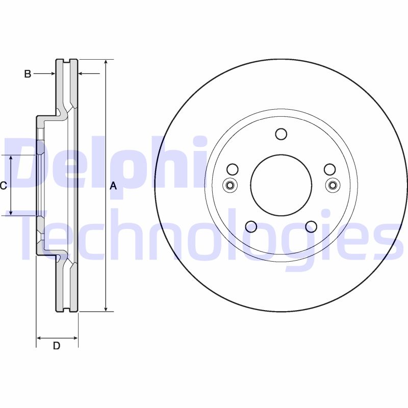 Delphi Diesel Remschijven BG4745C