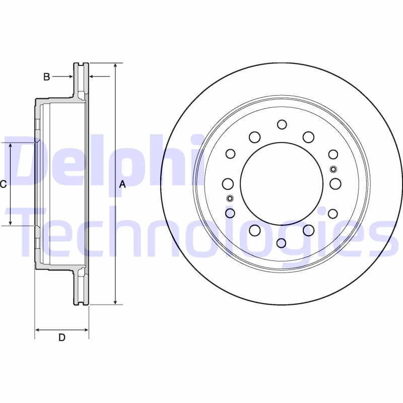 Delphi Diesel Remschijven BG4747C