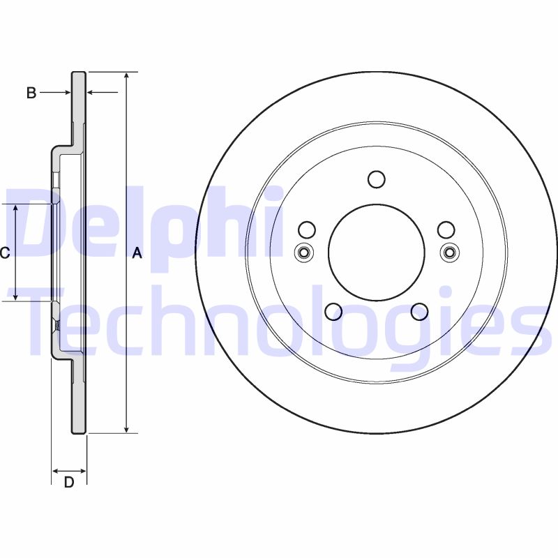 Delphi Diesel Remschijven BG4749C