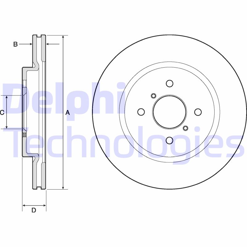 Delphi Diesel Remschijven BG4750C