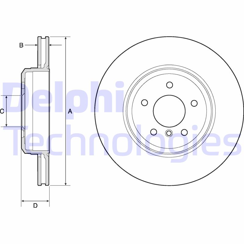 Delphi Diesel Remschijven BG4753C