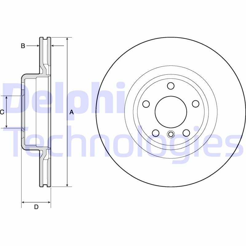 Delphi Diesel Remschijven BG4755C