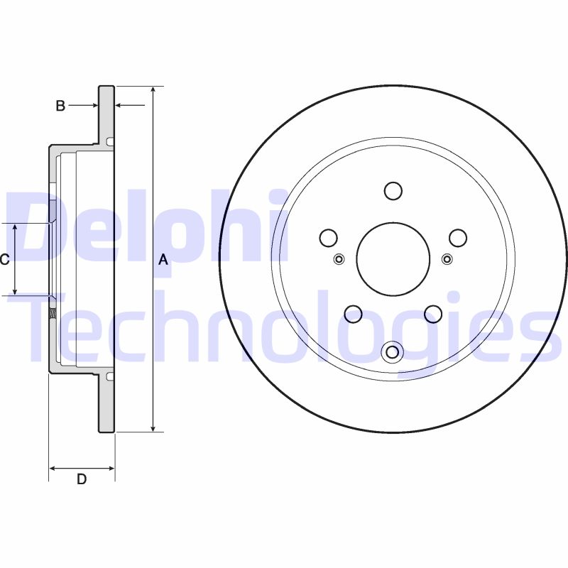 Delphi Diesel Remschijven BG4757C