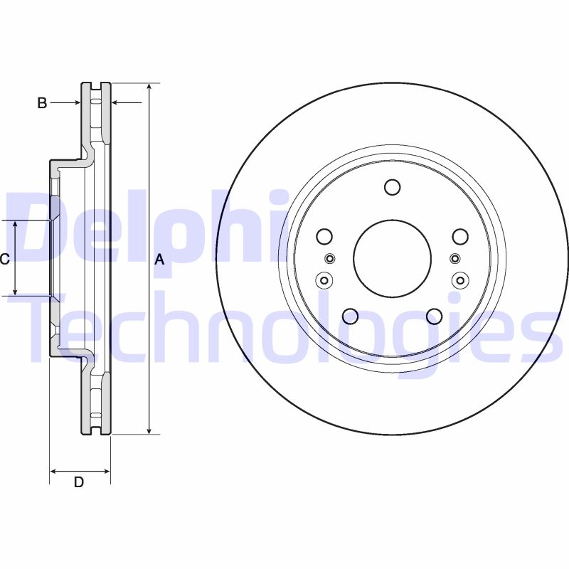 Delphi Diesel Remschijven BG4764C