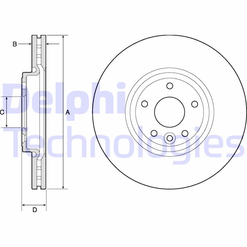 Delphi Diesel Remschijven BG4765C