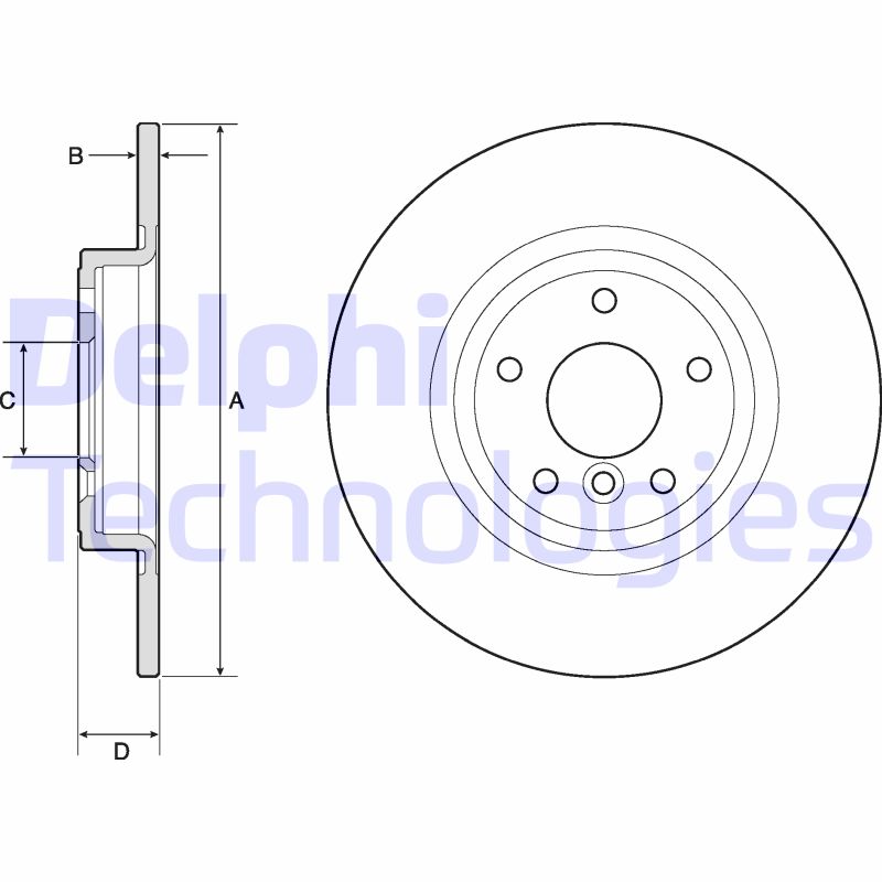 Delphi Diesel Remschijven BG4766C