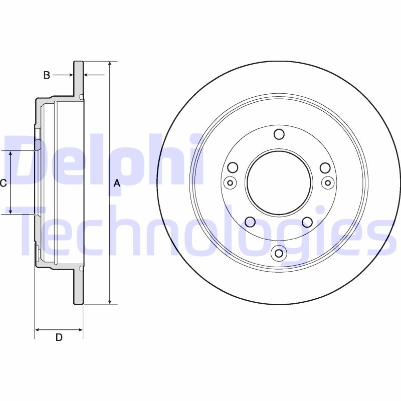 Delphi Diesel Remschijven BG4767C