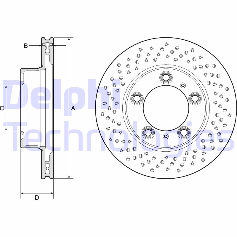 Delphi Diesel Remschijven BG4769C