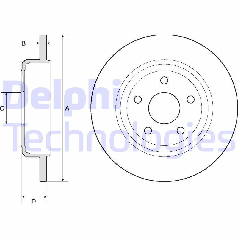 Delphi Diesel Remschijven BG4772C