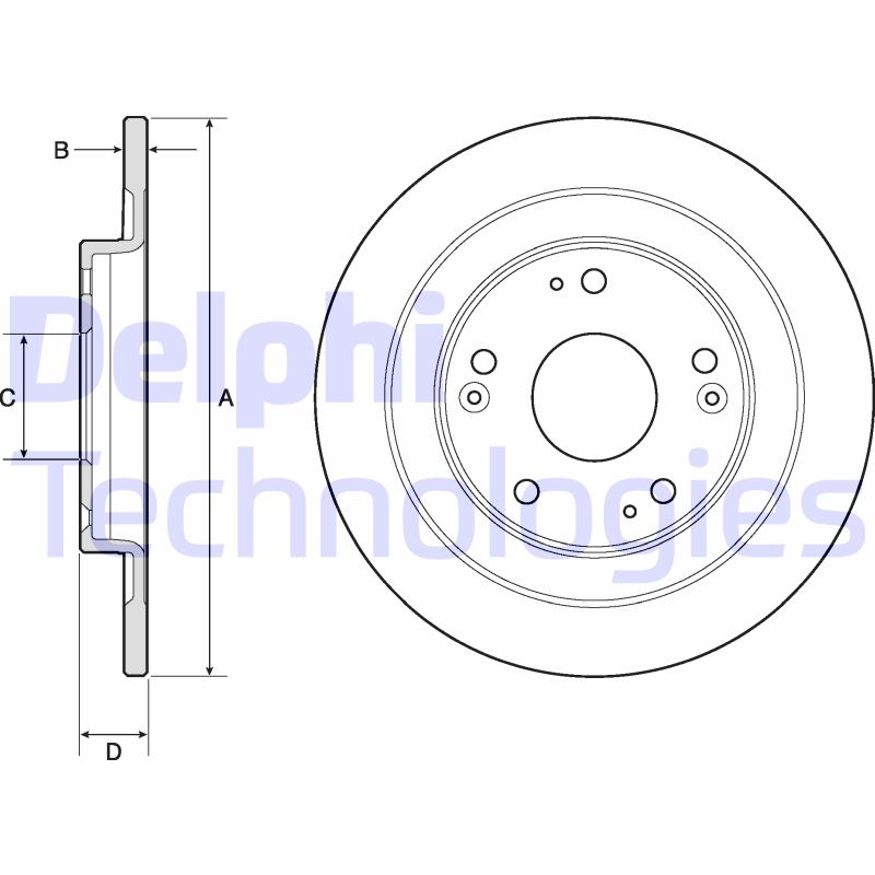 Delphi Diesel Remschijven BG4773C