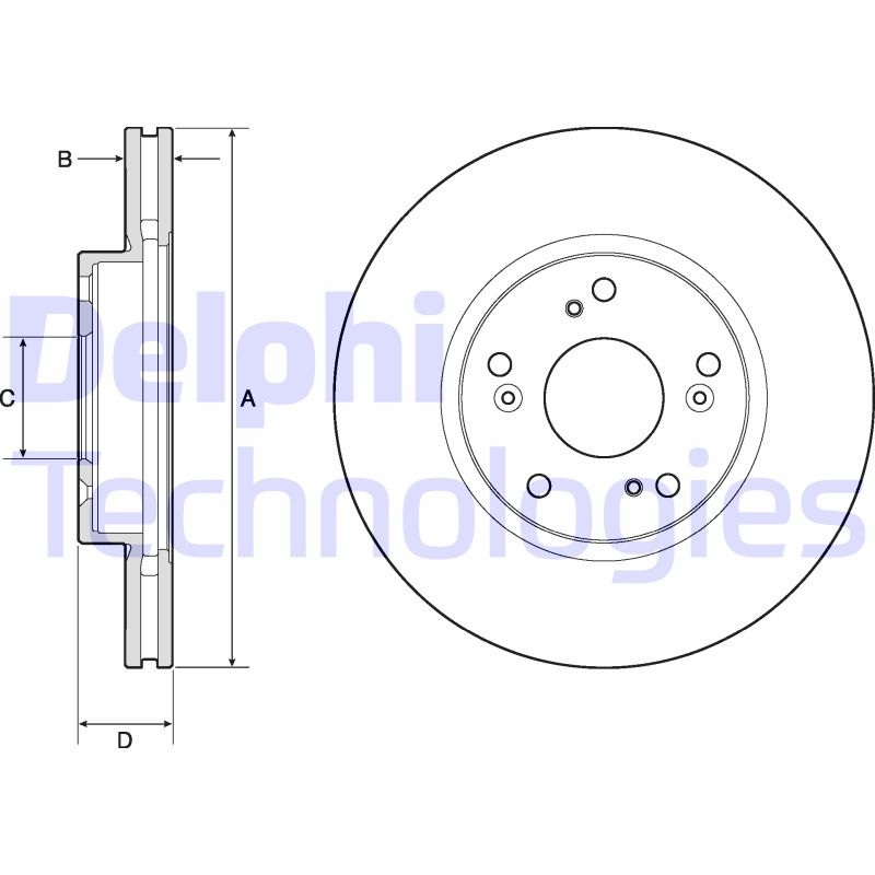 Delphi Diesel Remschijven BG4774C