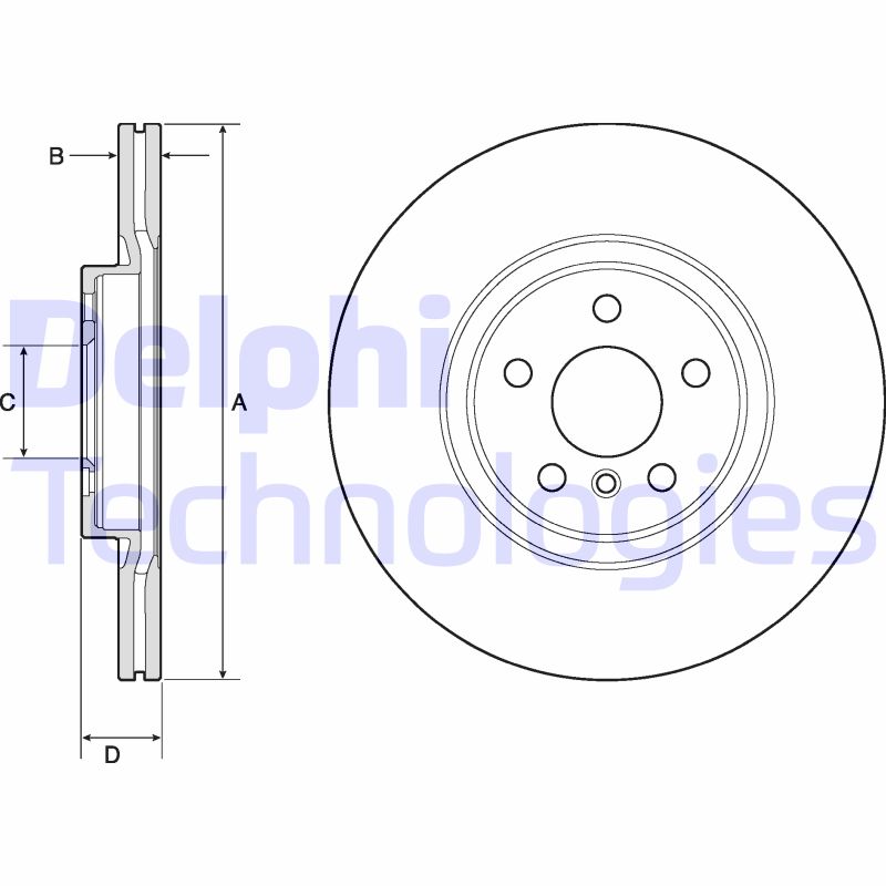 Delphi Diesel Remschijven BG4780C