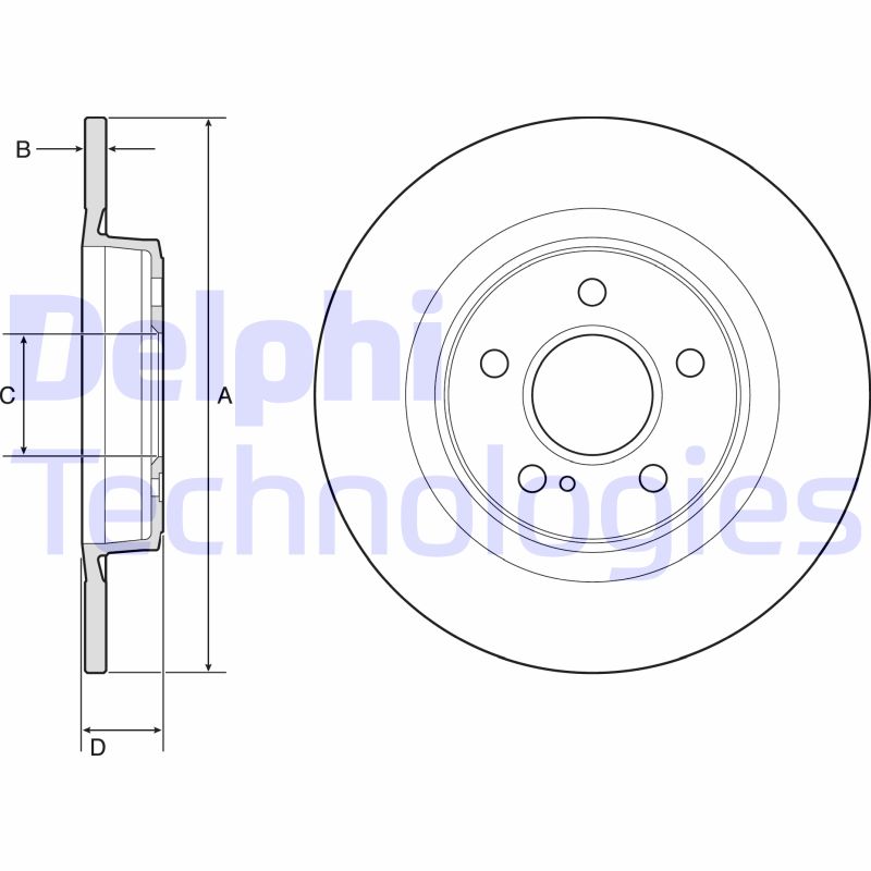 Delphi Diesel Remschijven BG4790C