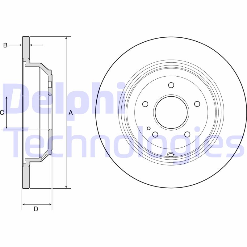 Delphi Diesel Remschijven BG4791C