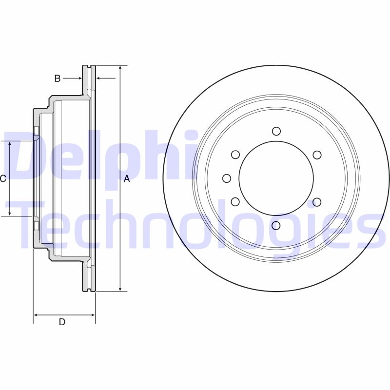 Delphi Diesel Remschijven BG4792