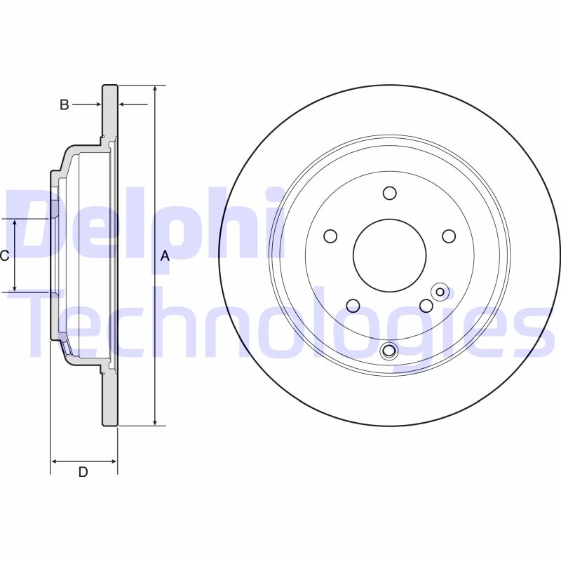 Delphi Diesel Remschijven BG4793C