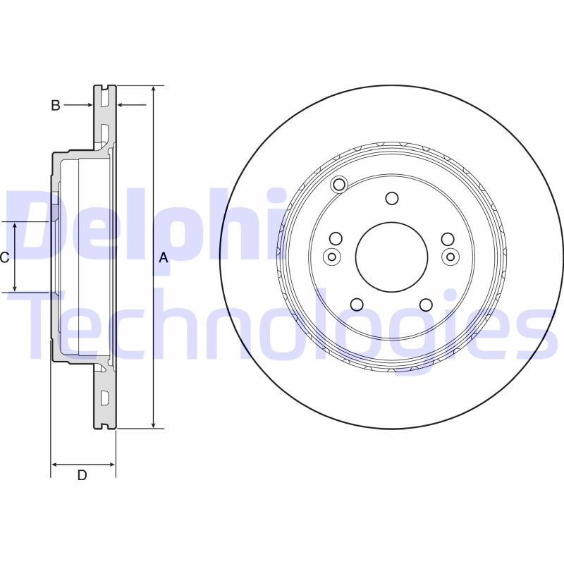 Delphi Diesel Remschijven BG4794C