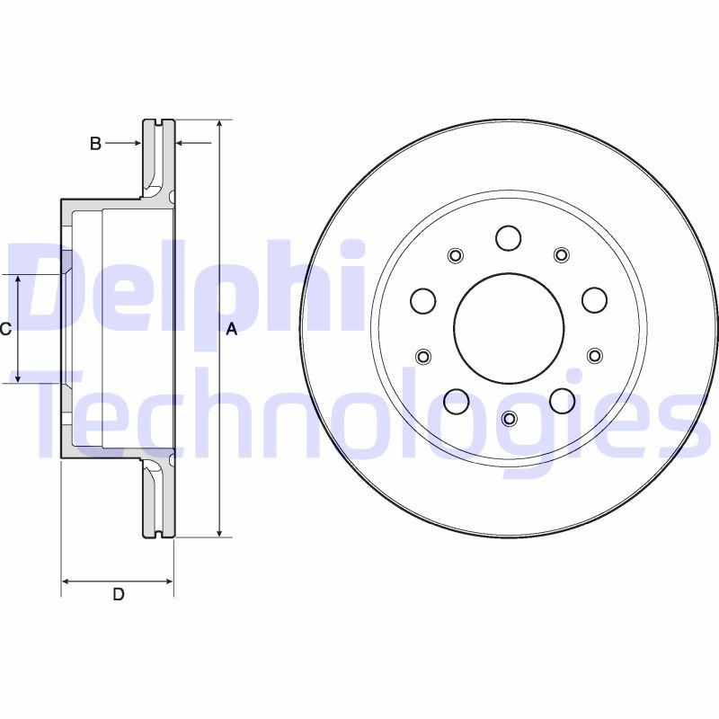 Delphi Diesel Remschijven BG4796C