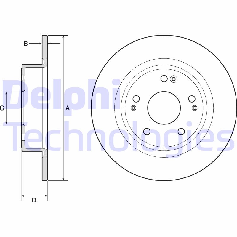 Delphi Diesel Remschijven BG4801C