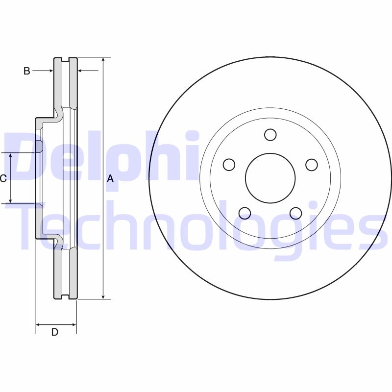 Delphi Diesel Remschijven BG4803C