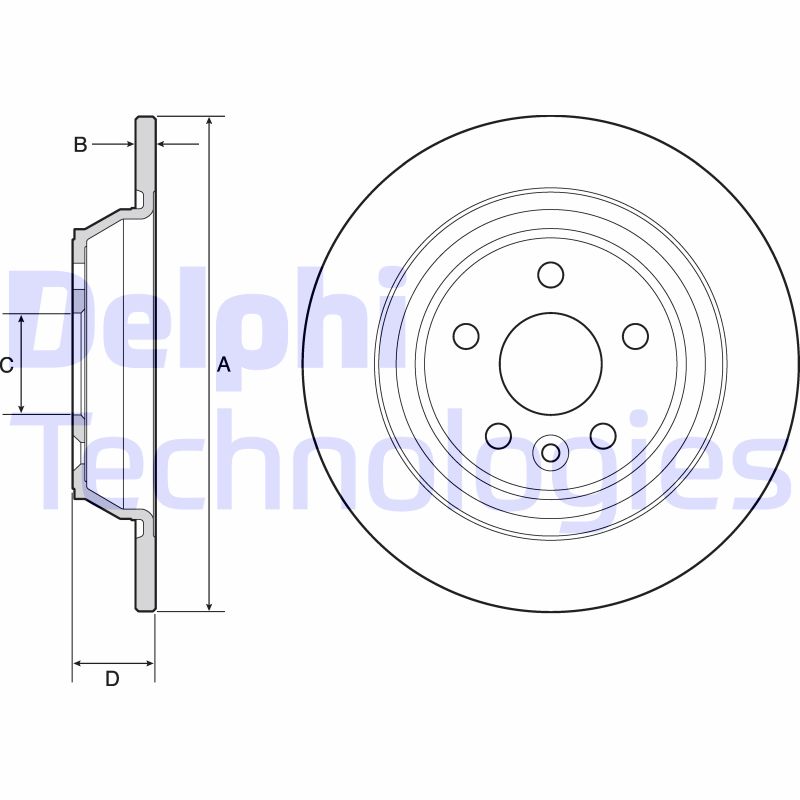 Delphi Diesel Remschijven BG4804C