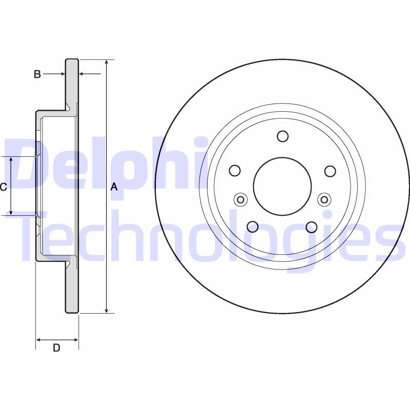 Delphi Diesel Remschijven BG4807C