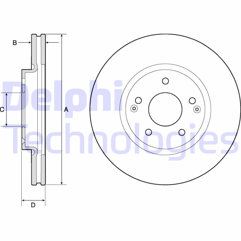 Delphi Diesel Remschijven BG4809C