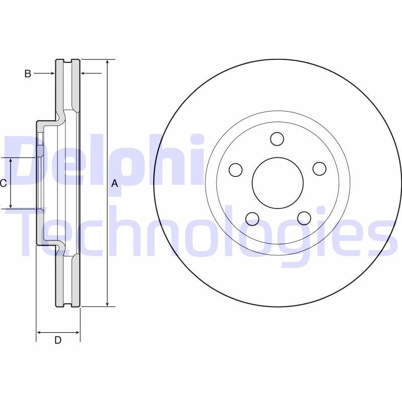 Delphi Diesel Remschijven BG4918C