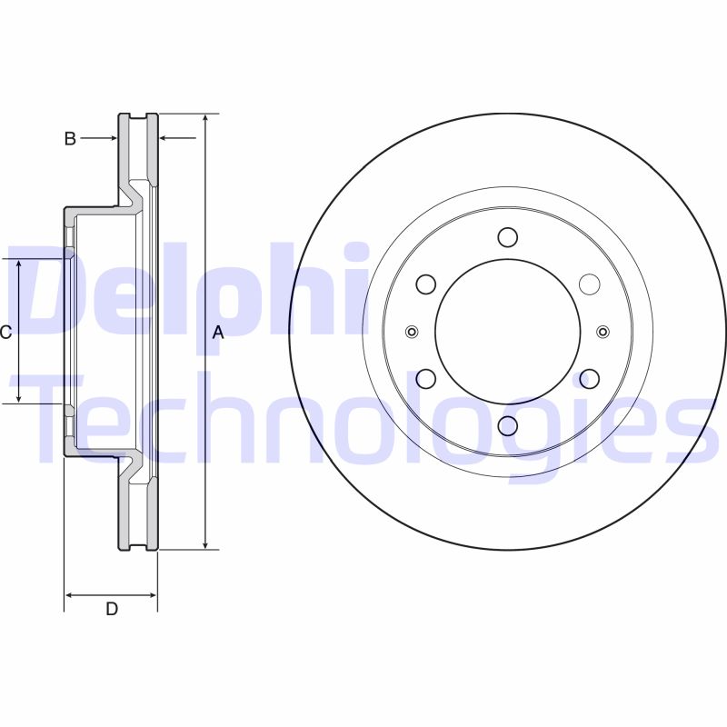 Delphi Diesel Remschijven BG4925C