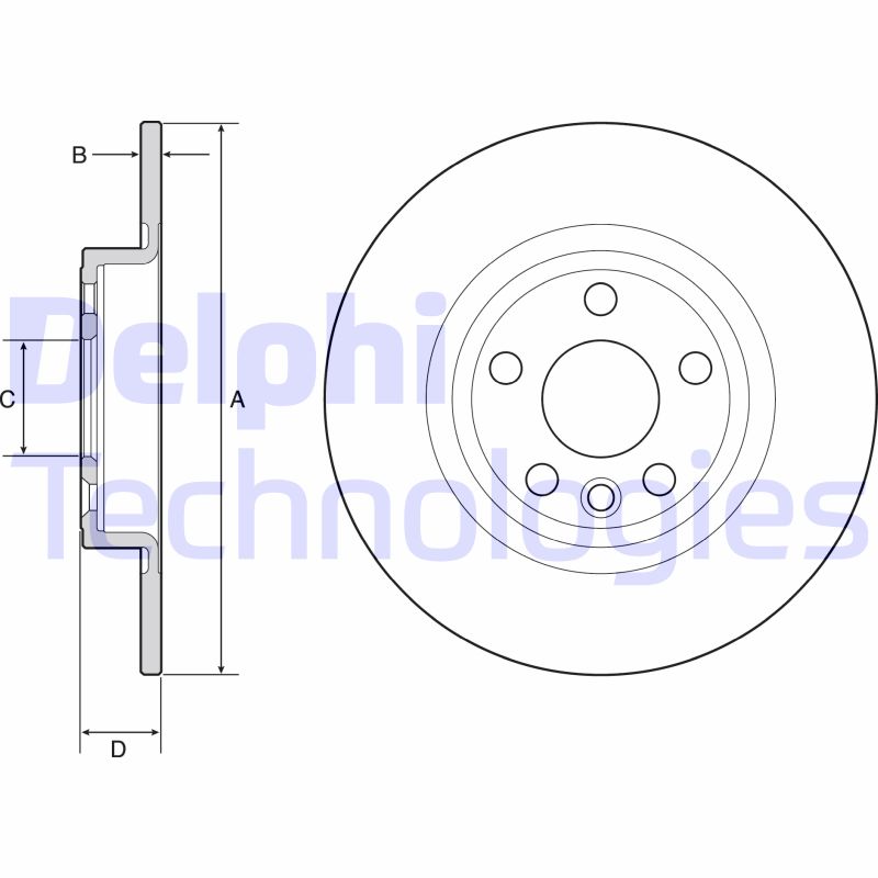 Delphi Diesel Remschijven BG4930C