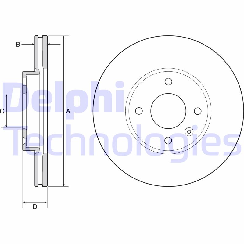 Delphi Diesel Remschijven BG4951C