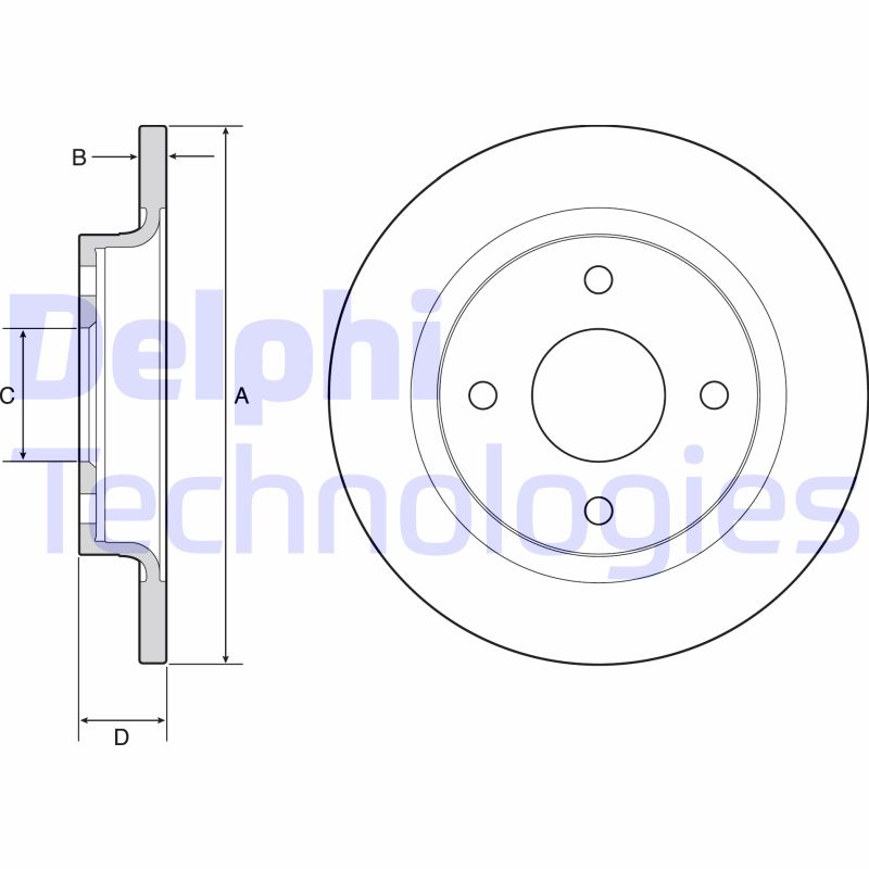 Delphi Diesel Remschijven BG4954C