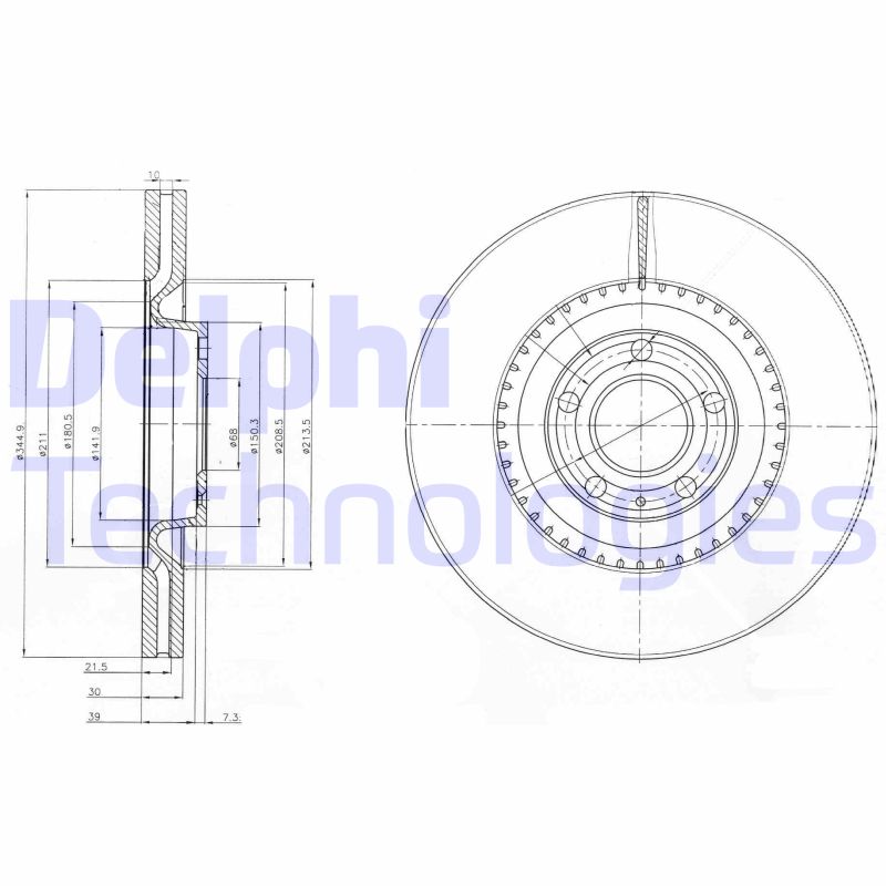 Delphi Diesel Remschijven BG9003