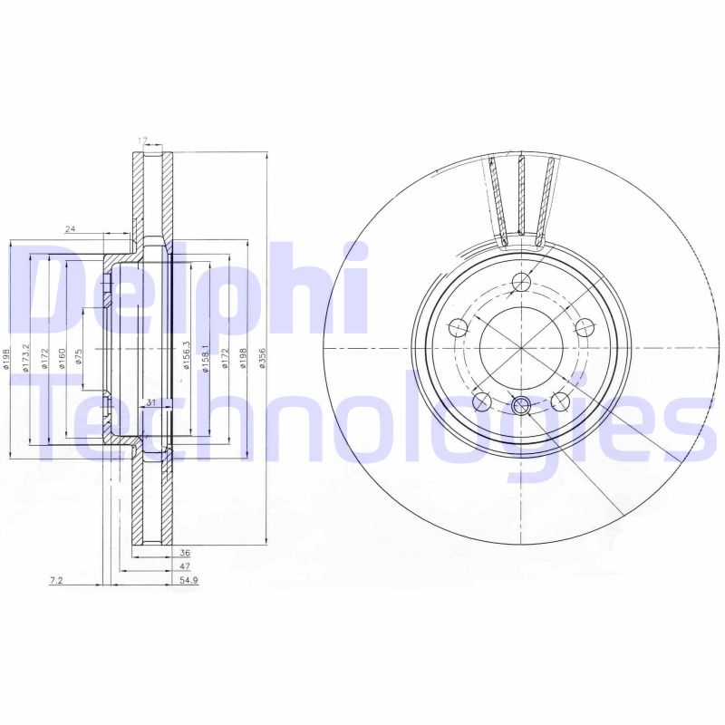 Delphi Diesel Remschijven BG9004