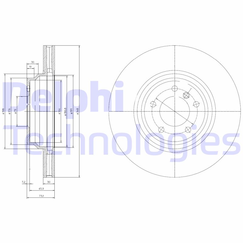 Delphi Diesel Remschijven BG9019