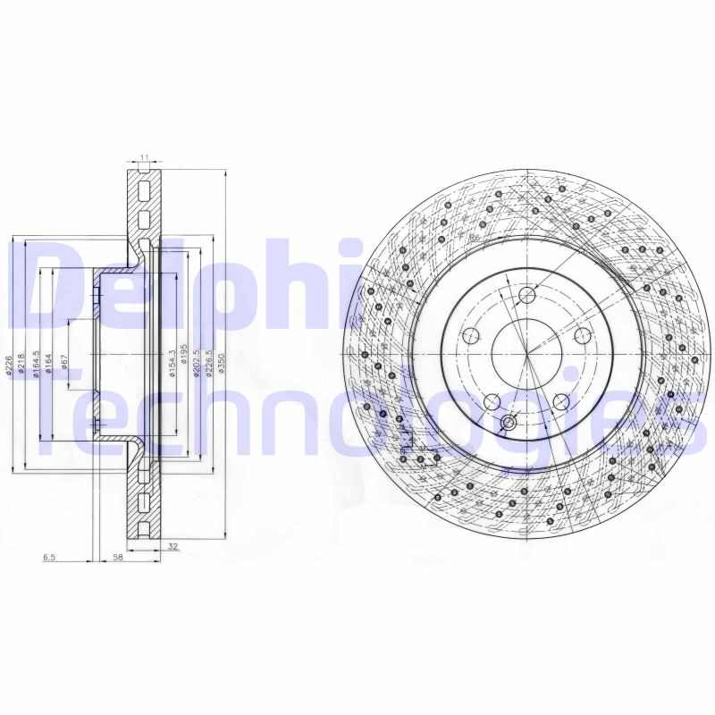 Delphi Diesel Remschijven BG9057