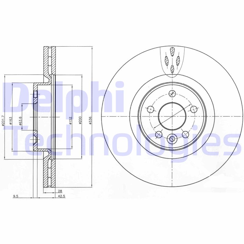 Delphi Diesel Remschijven BG9077