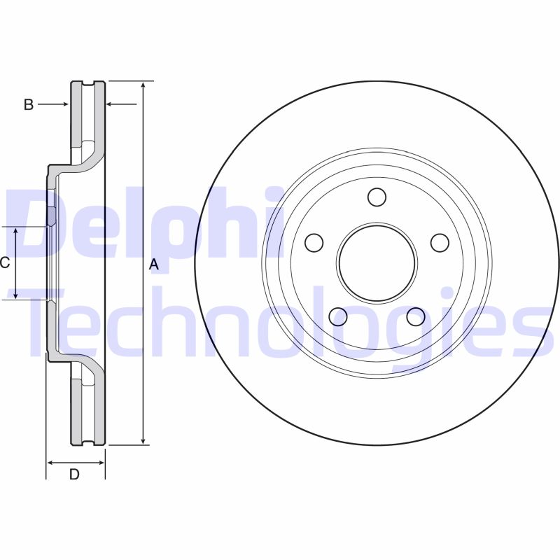 Delphi Diesel Remschijven BG9121C