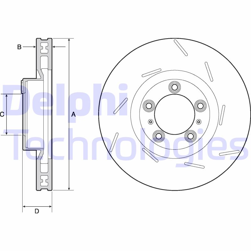 Delphi Diesel Remschijven BG9127C