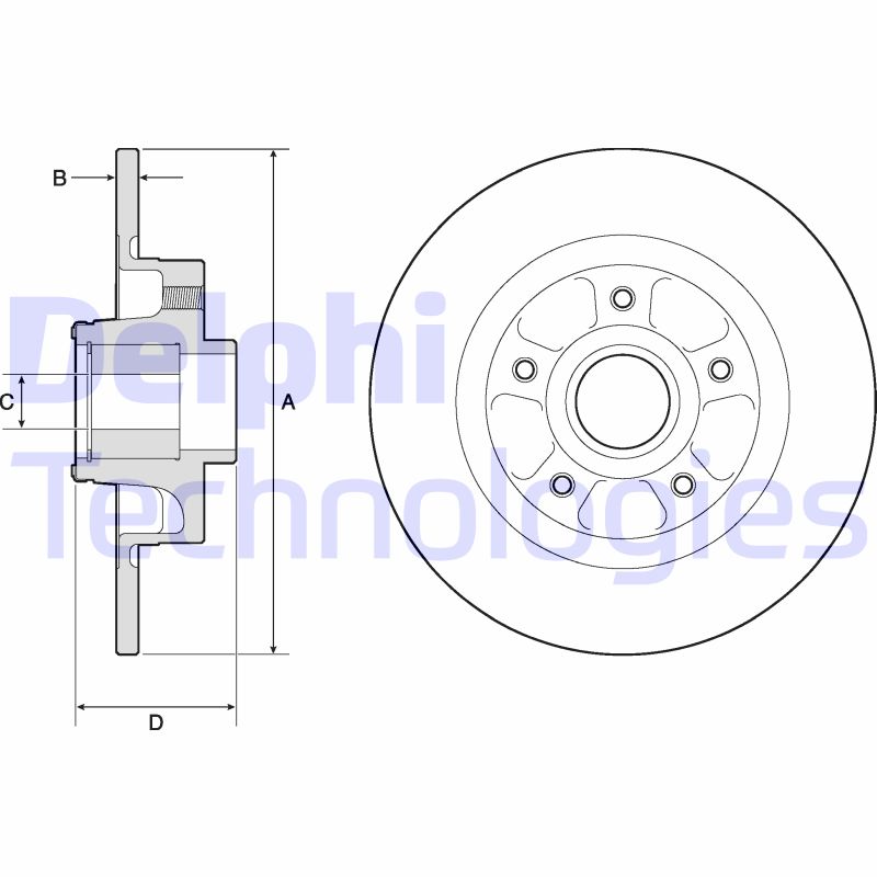 Delphi Diesel Remschijven BG9132RS