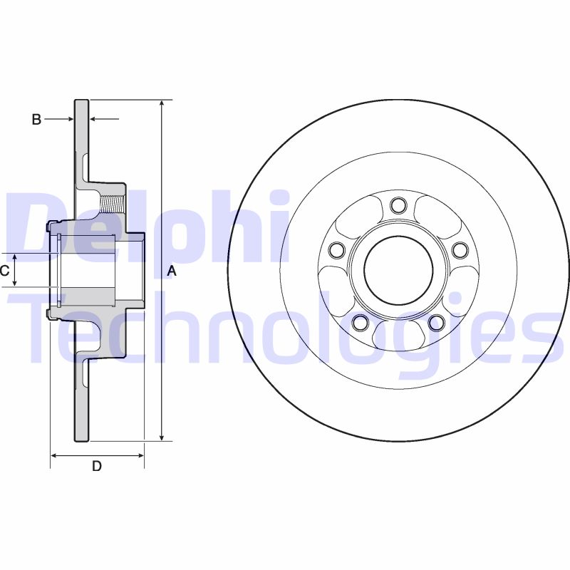 Delphi Diesel Remschijven BG9138RSC